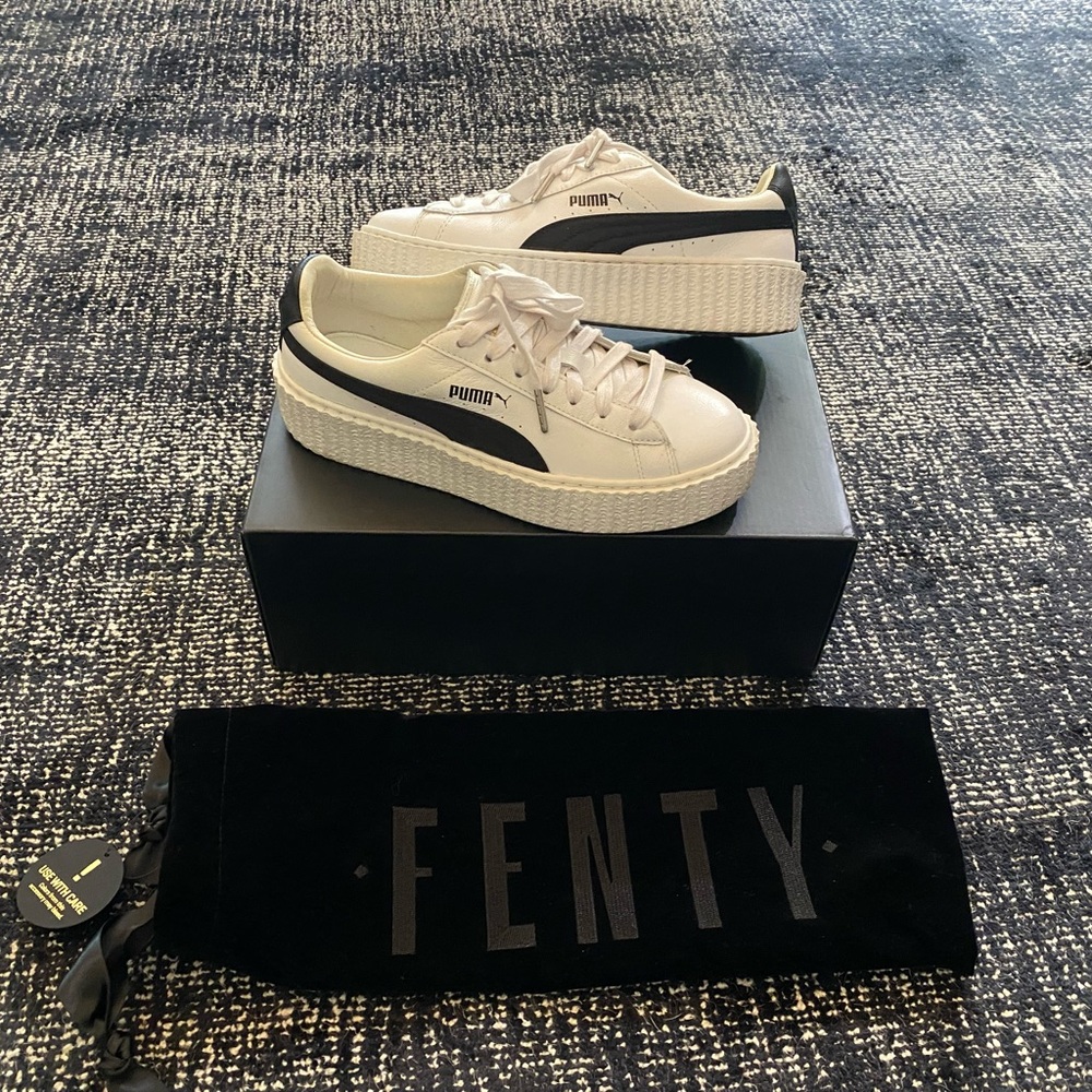 Puma Fenty Creepers Black and White 7